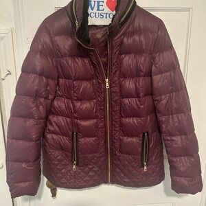 Sam Edelman Women's Deep Burgundy Bomber Jacket